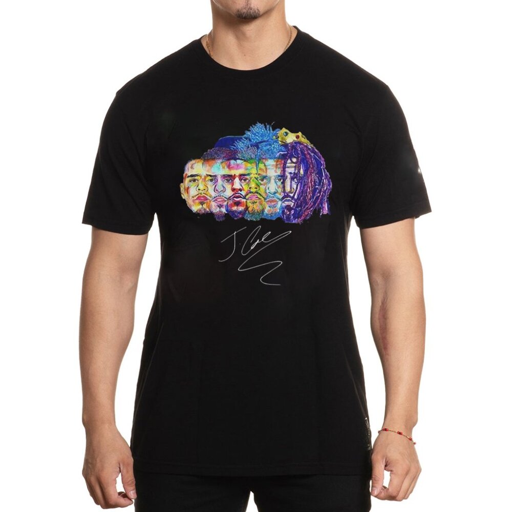 J Cole Evolution of J Cole Black T-Shirt